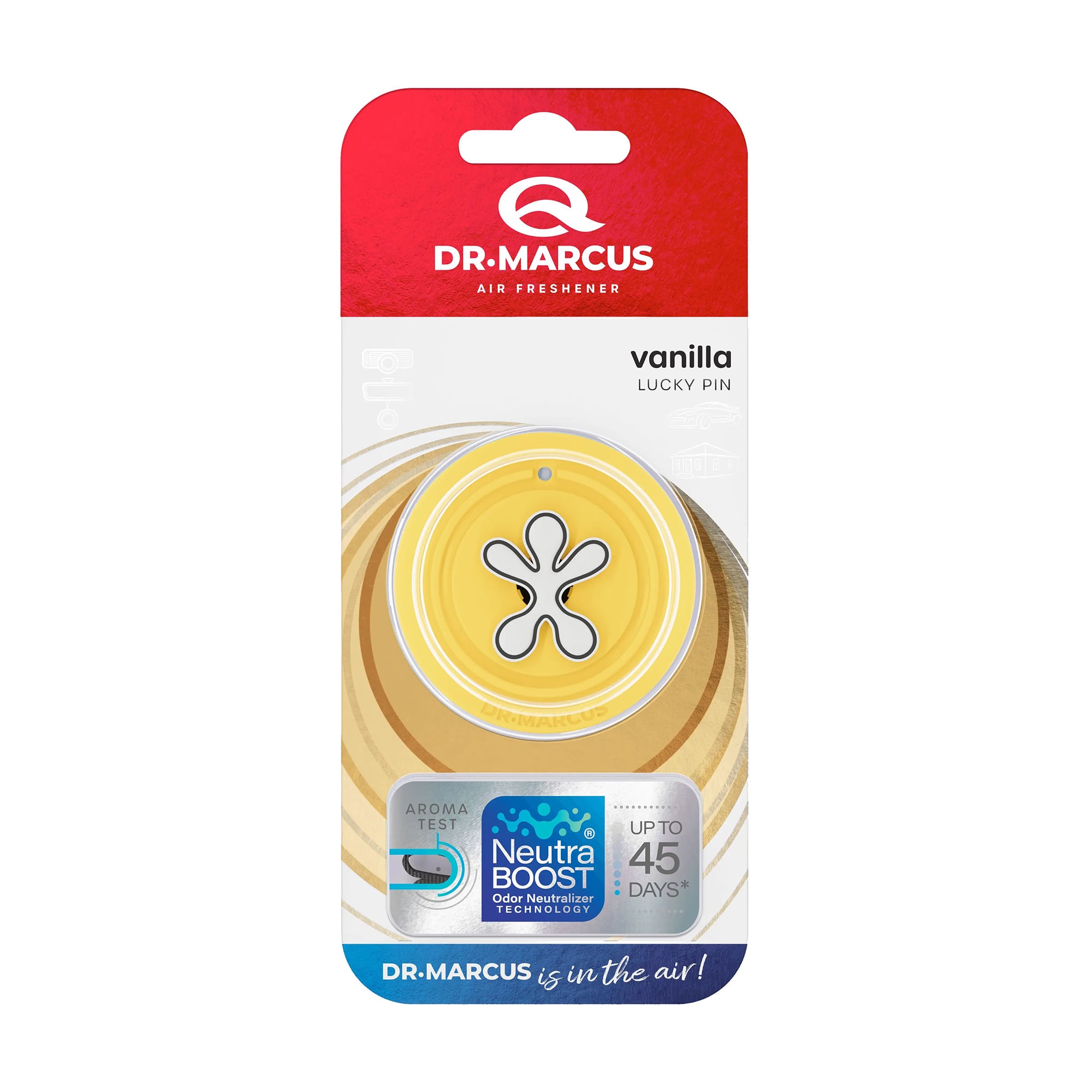 Ароматизатор для автомобіля Dr.Marcus Lucky Pin, Vanilla, 1 шт